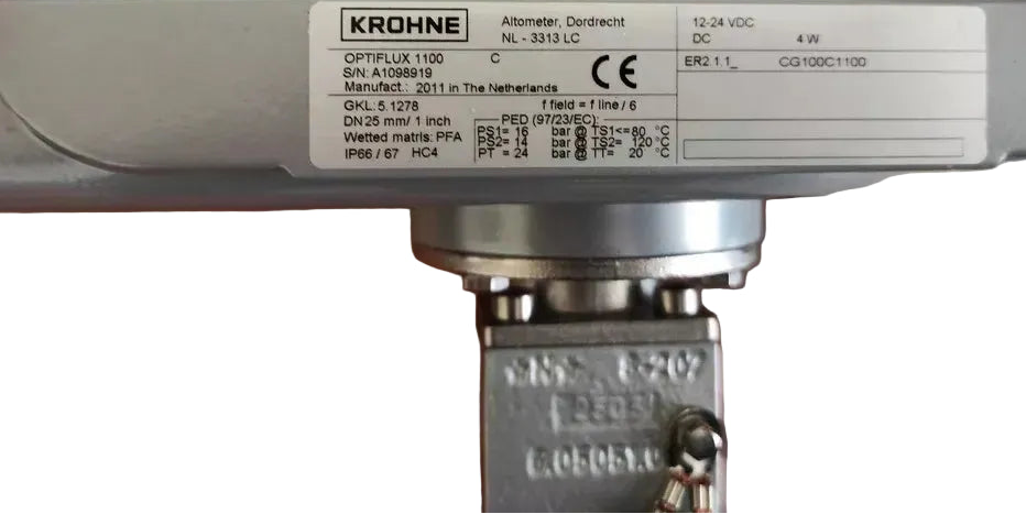 KROHNE OPTIFLUX 1100 C DN25 Flowmeter – 12-24VDC – Electromagnetic