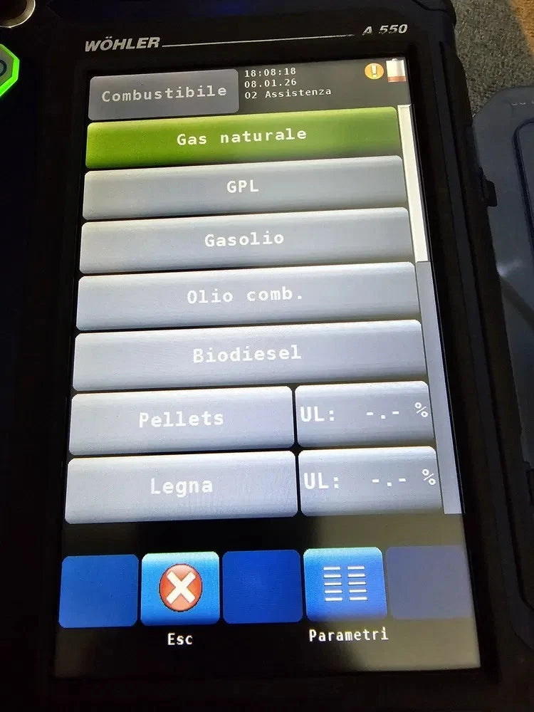 Wöhler A 550 Rauchgasanalysegerät | O₂ CO H₂ Verbrennungsanalyse | Mehrstoff-HLK-Tester