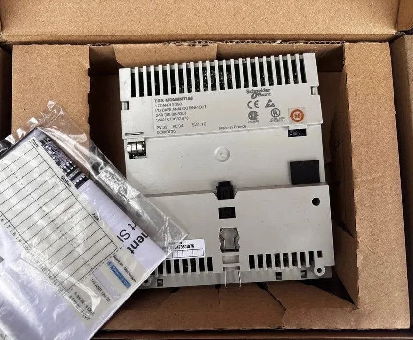 Schneider Electric 170ANR12090 TSX Momentum I/O Base 6AI/4AO 8DI/8DO 24V
