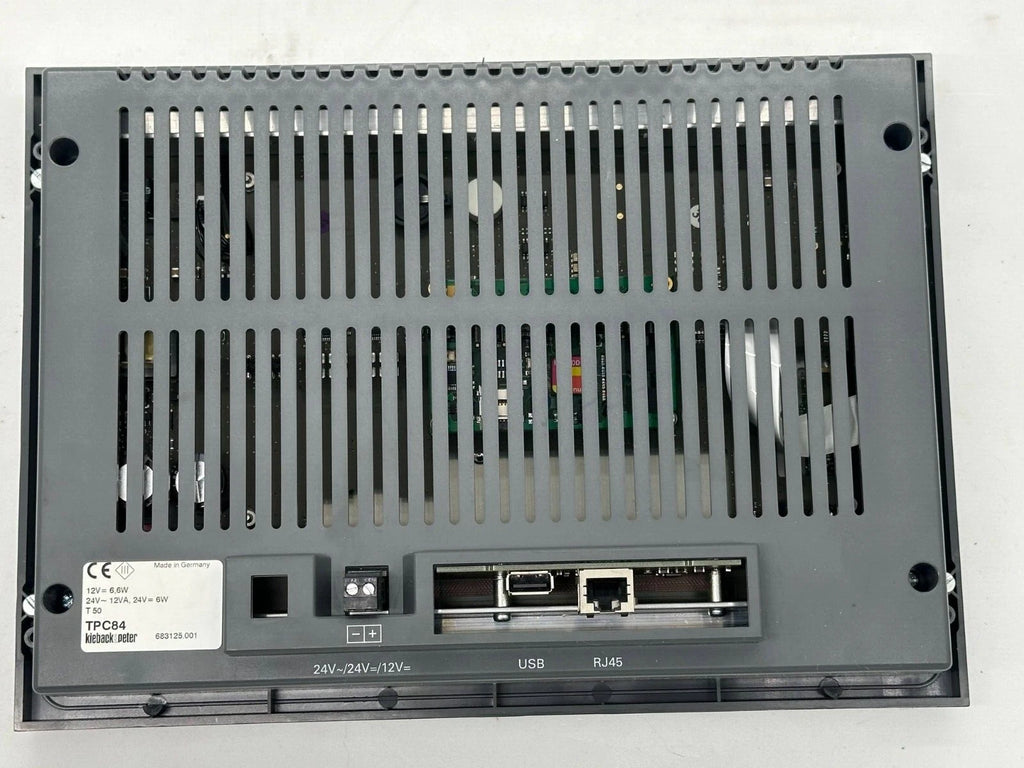 Kieback & Peter TPC84 Touchpanel-Bedienterminal, 12/24 V, USB & RJ45, Gebäudeautomations-HMI
