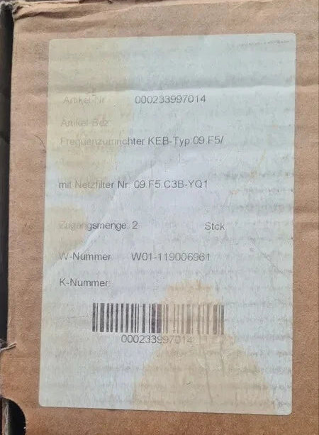 KEB 09F5C3B-YQ1A Frequency Inverter – COMBIVERT F5 VFD – 400V AC