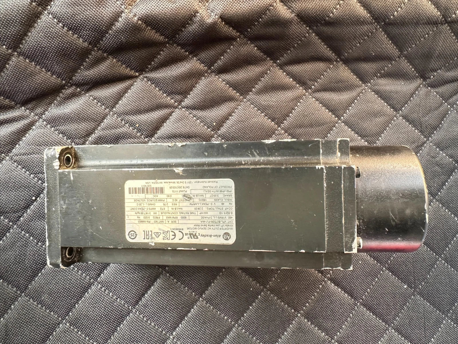 Allen-Bradley Kinetix VP Servo Motor VPL-B0753M-PJ14AA,Ser.A 0.82 kW, 480V, 8000 RPM