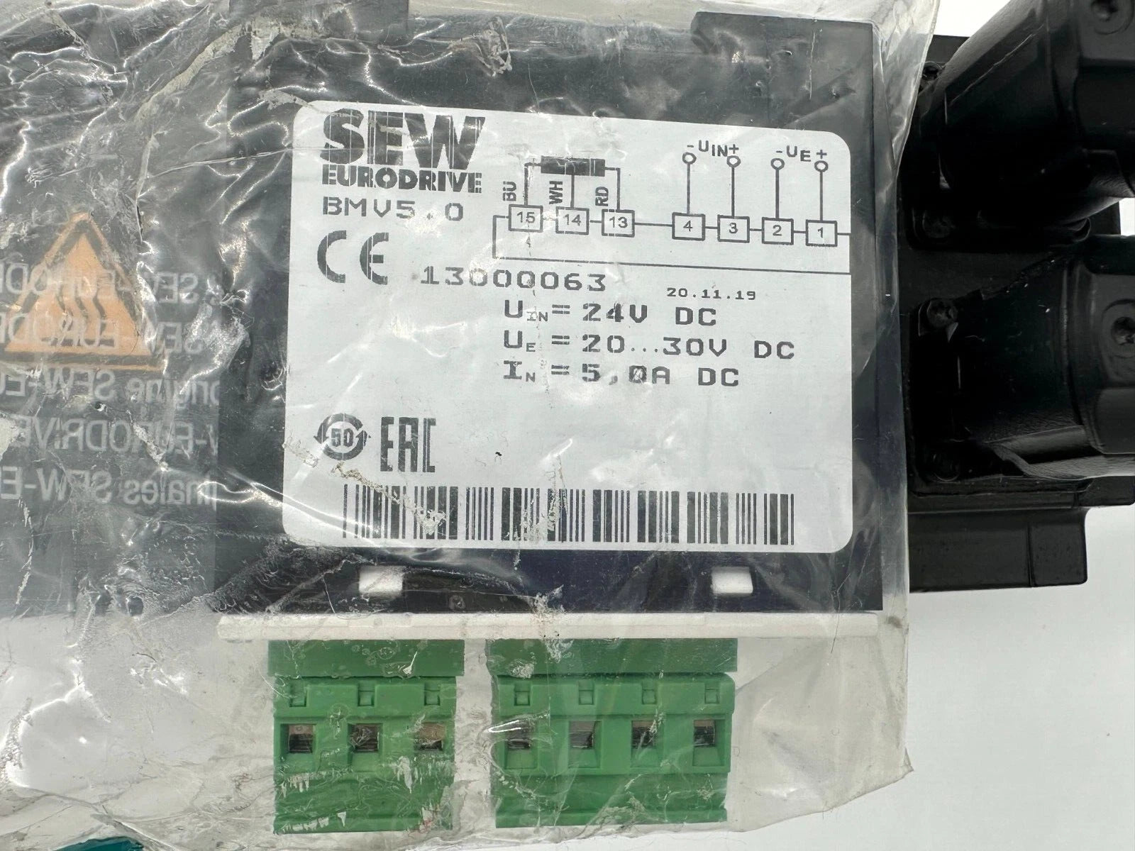 SEW-EURODRIVE BSHF302/T CMP63M/BK/KY/RH1M/SB1 Servo-Getriebemotor-Baugruppe