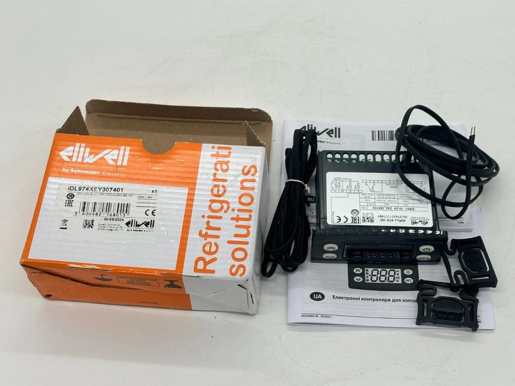 Controlador de temperatura digital Eliwell IDPlus 974-HC, 230 V CA, control de refrigeración (IDL974XEY307401)
