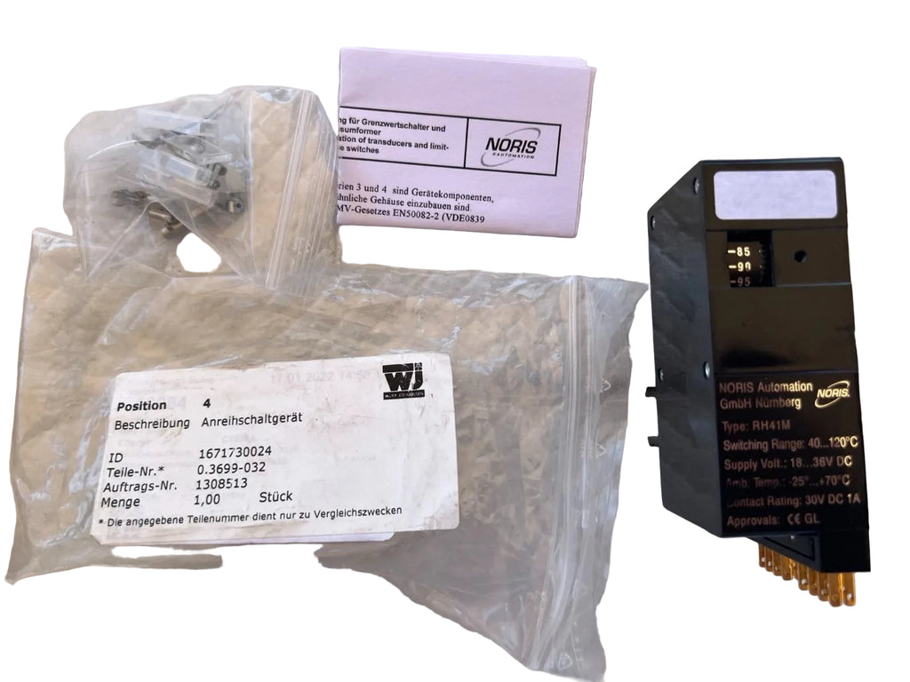 Noris RH41M Netzteil 18–36V DC Temperaturschaltrelais / Steuermodul