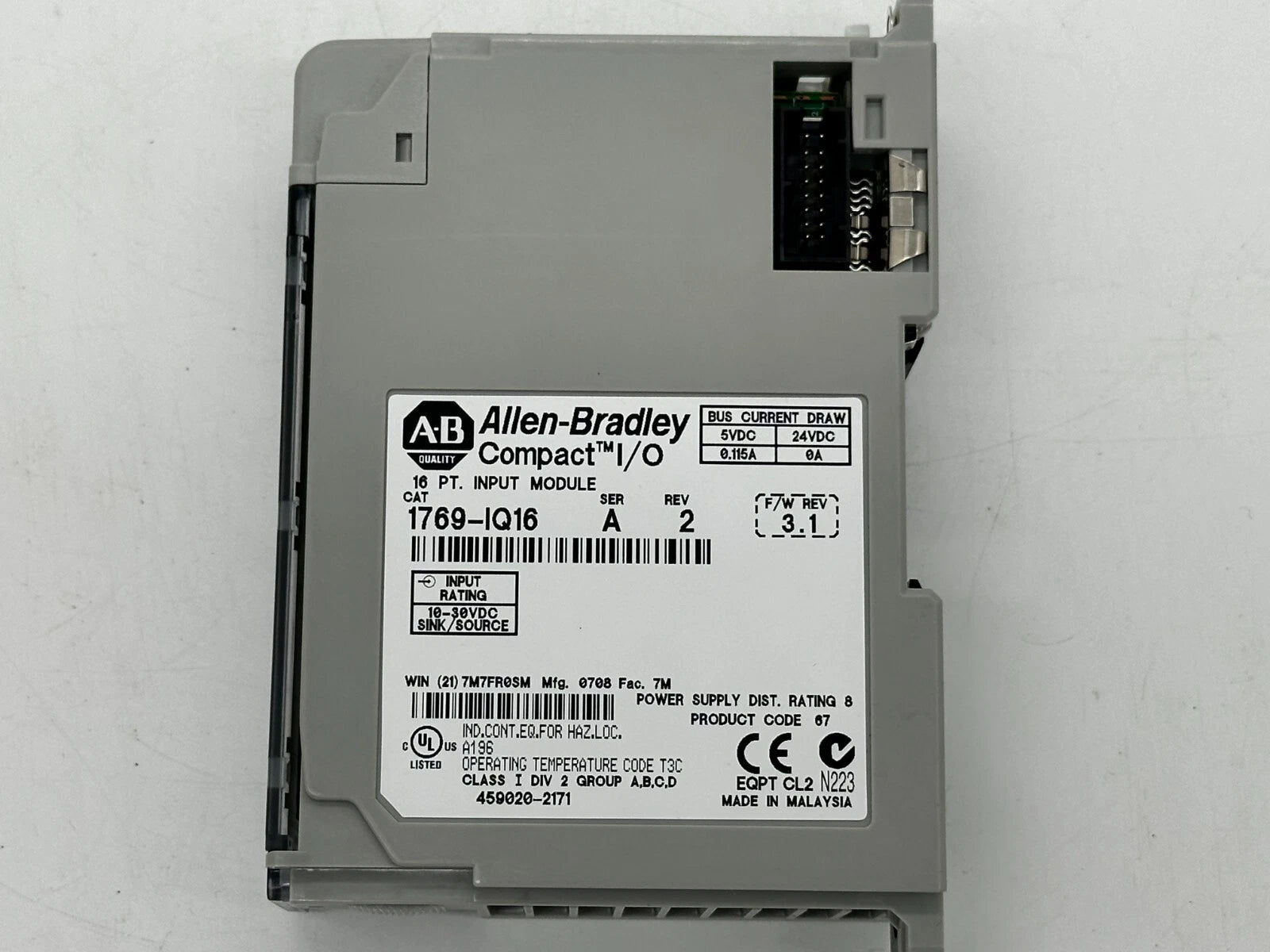 Allen Bradley 1769-L32E SER A/ 1769-IQ16/1769-OB8/1769-SDN SER B/ 1769-IQ32T
