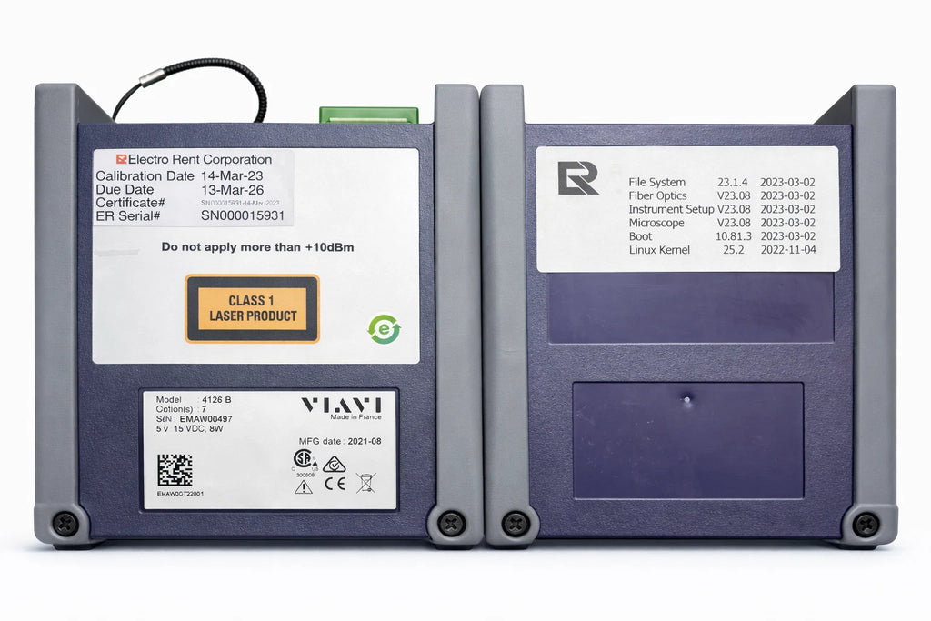 VIAVI MTS-4000 V2 Fiber Optic Test Platform | E4126B-APC OTDR | 1310/1550 nm | Calibrated