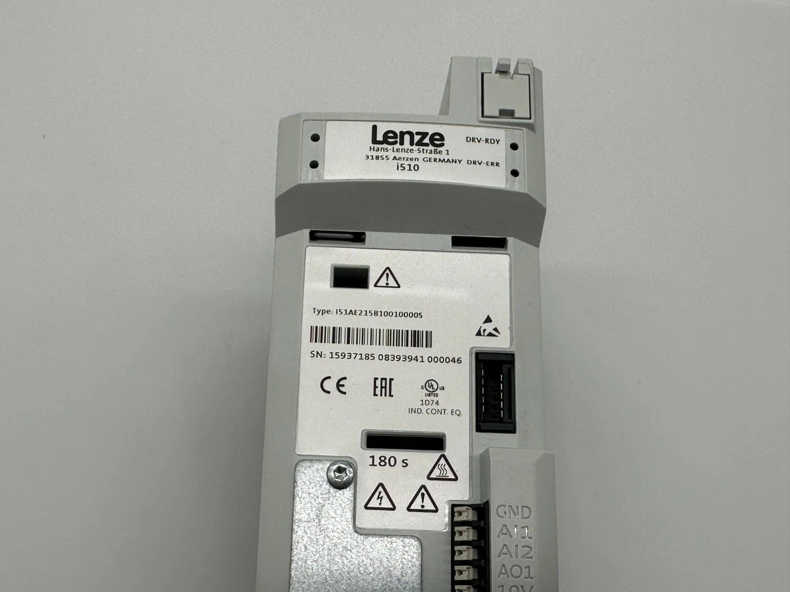 Lenze i510 Inverter I51AE215B1001000S – 1.5 kW Variable Frequency Drive, 230–240 V, Heavy Duty