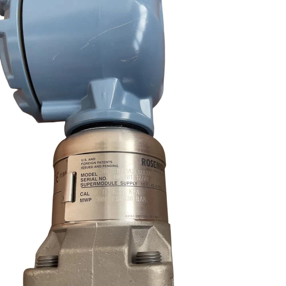 Rosemount 3051S1CD1A2E12A2AB4E1Q4 Intelligenter Drucktransmitter 2000 PSI / 138 bar + Gehäuse 300S2AAE1 + C305121124-0000, Ex d IIC, HART / FOUNDATION Feldbus