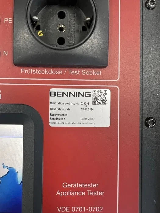 Comprobador de electrodomésticos ENNING ST 755 | Comprobador de seguridad eléctrica VDE 0701-0702 | Calibrado