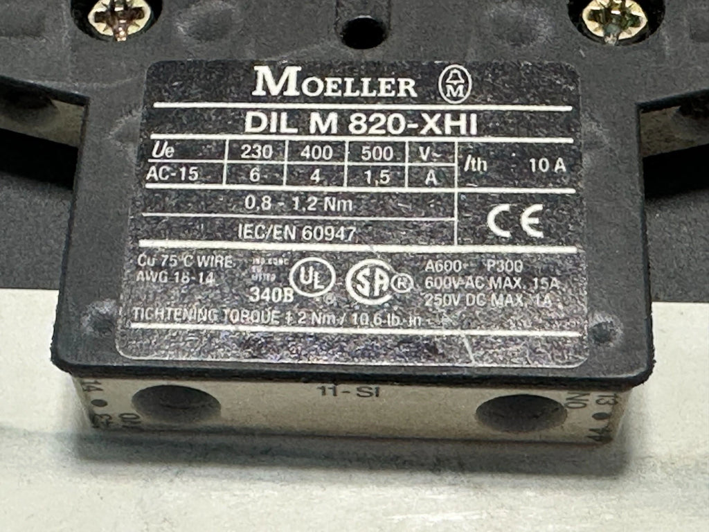Moeller DILM185/22 (RAC500) Power Contactor – 185A AC-3, 3-Pole, IEC/EN 60947
