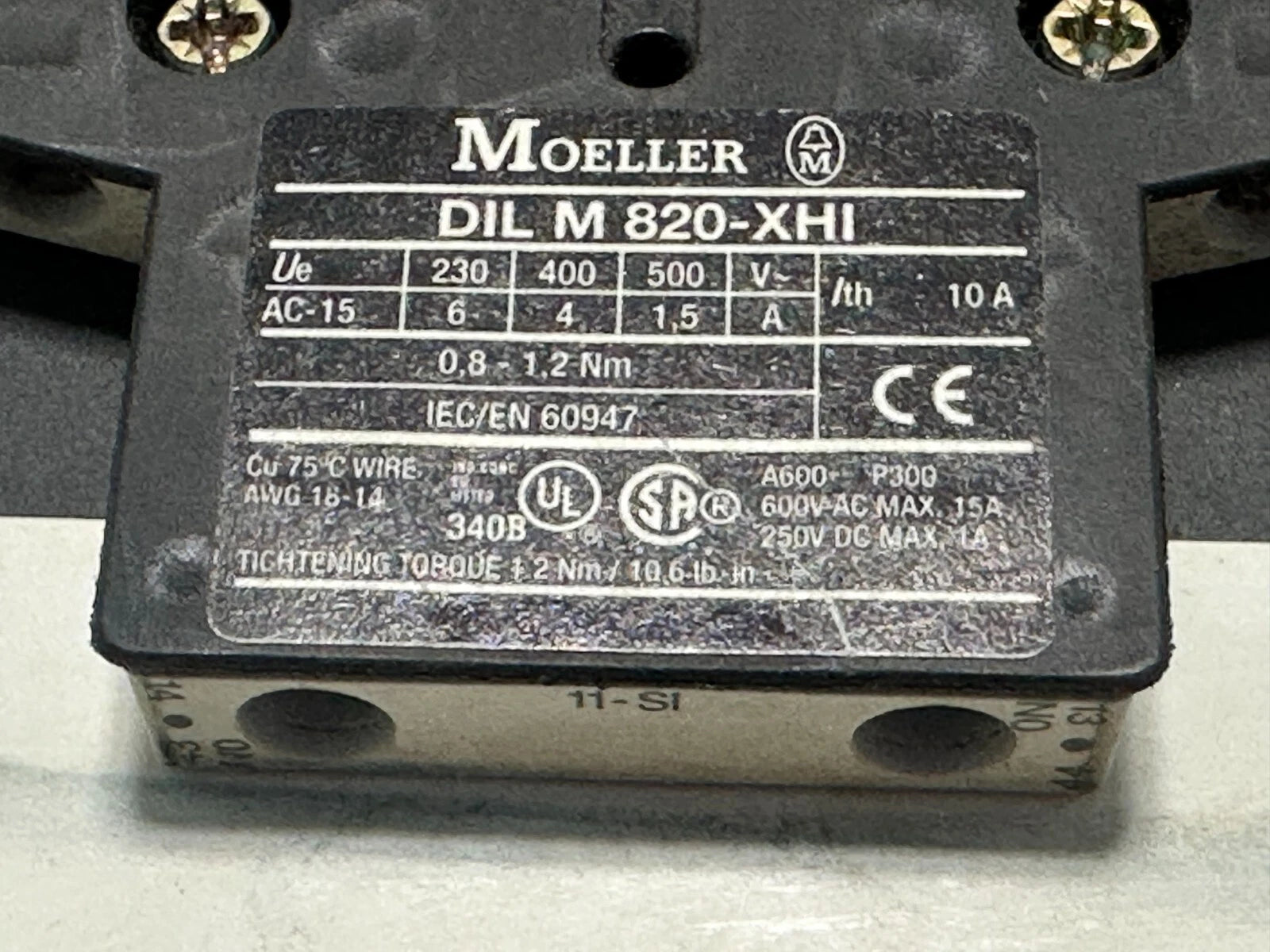 Moeller DILM185/22 (RAC500) Power Contactor – 185A AC-3, 3-Pole, IEC/EN 60947
