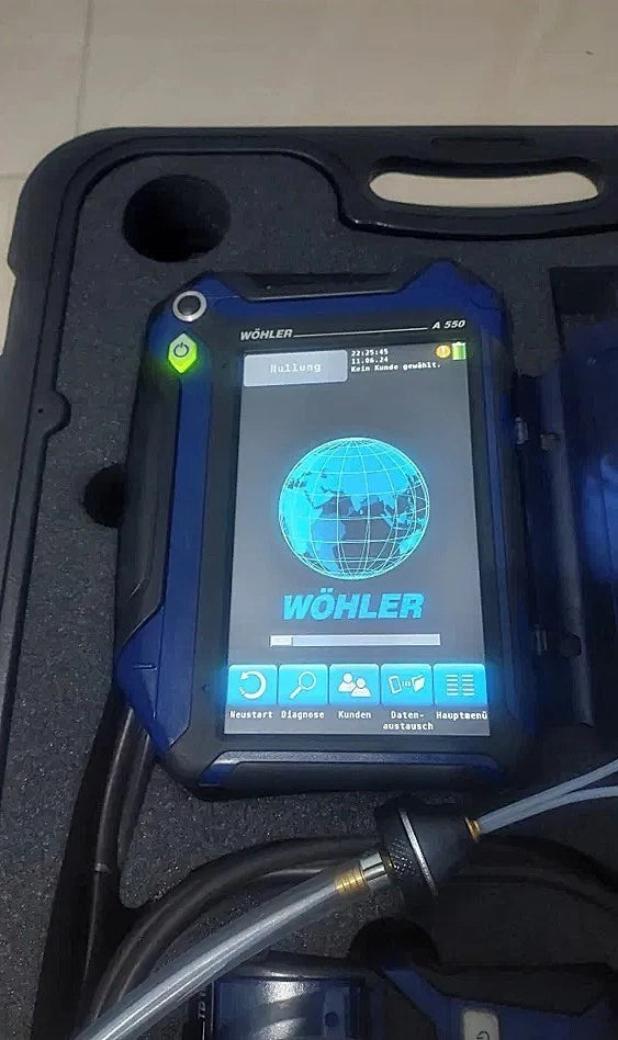 Wöhler A 550 Flue Gas Analyzer Kit | O₂ CO Combustion Analysis | DM 602 + TD 100 Printer