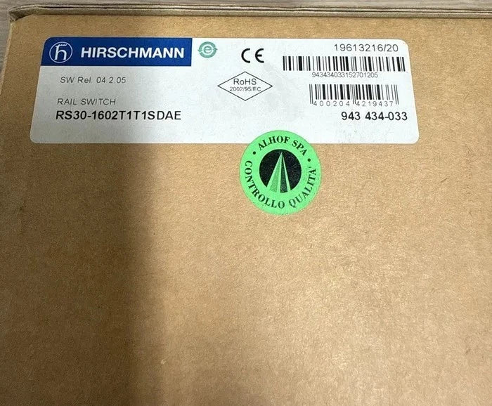 Conmutador Ethernet industrial Hirschmann RS30-1602T1T1SDAE para rieles | Gestionado | Carril DIN