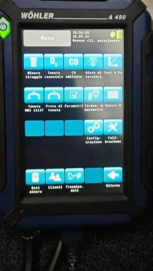 Wöhler A 450 Flue Gas Analyzer – Combustion & Emissions Tester (O₂, CO, CO₂, Temp, Draft)