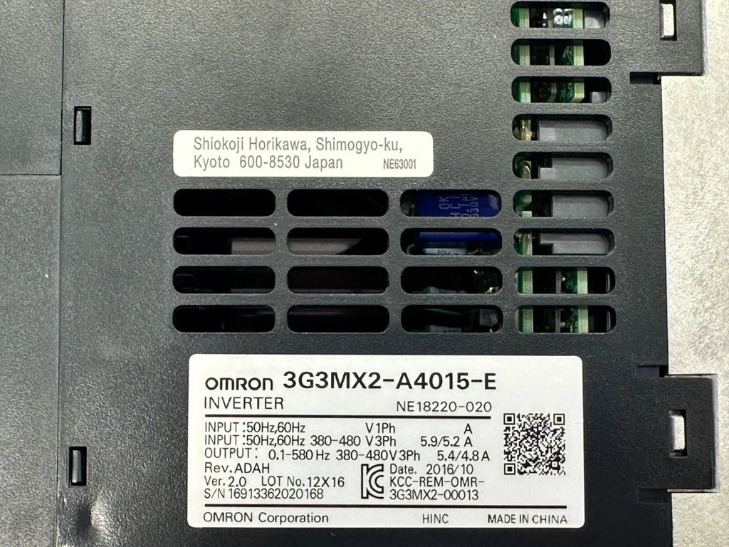 Omron 3G3MX2-A4015-E MX2 Inverter | 1.5 kW | 400 V 3-Phase Variable Frequency Drive