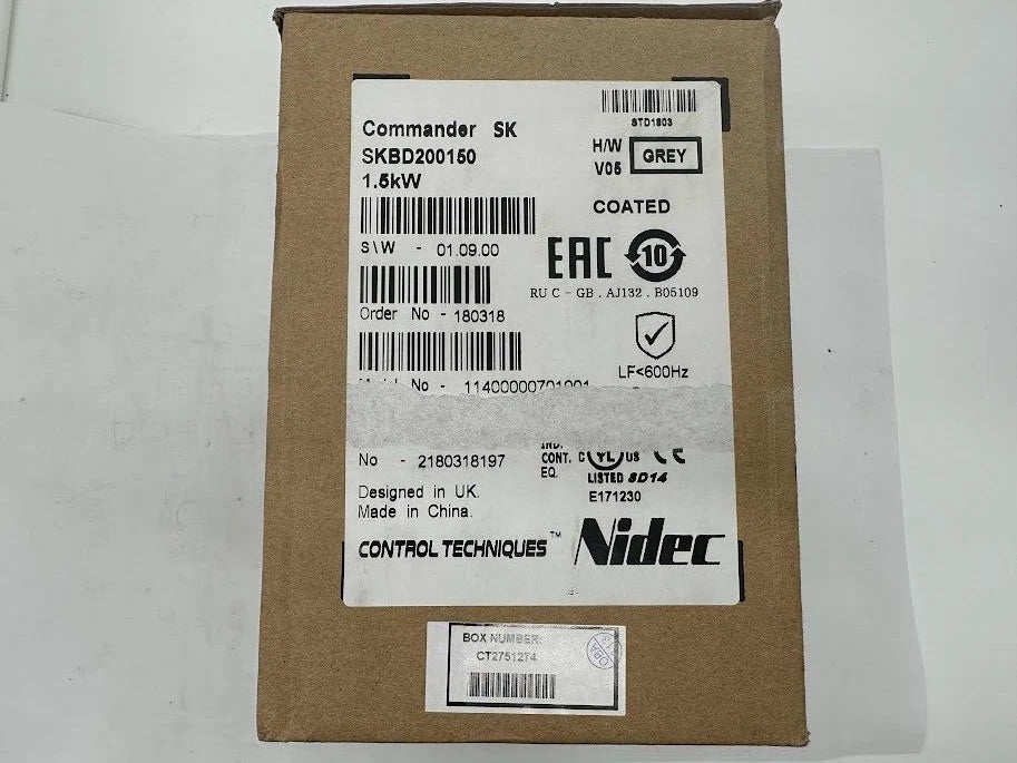 Control Techniques Commander SK SKBD200150 1.5kW AC Inverter VFD