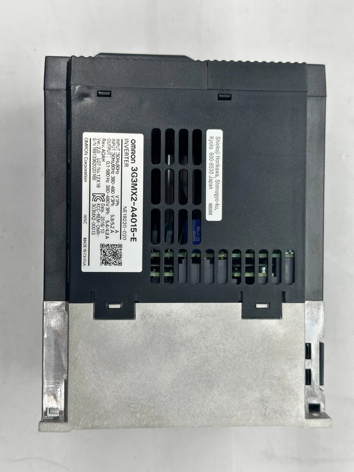 Omron 3G3MX2-A4015-E MX2 Inverter | 1.5 kW | 400 V 3-Phase Variable Frequency Drive