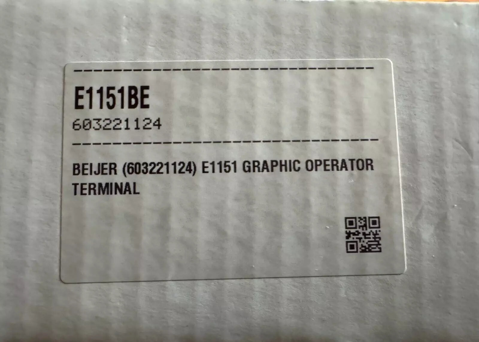 Beijer Electronics E1151 / E1151BE  | 15″ Touchscreen Operator Panel, WinCE 4.2, Tetra Pak, 24 VDC