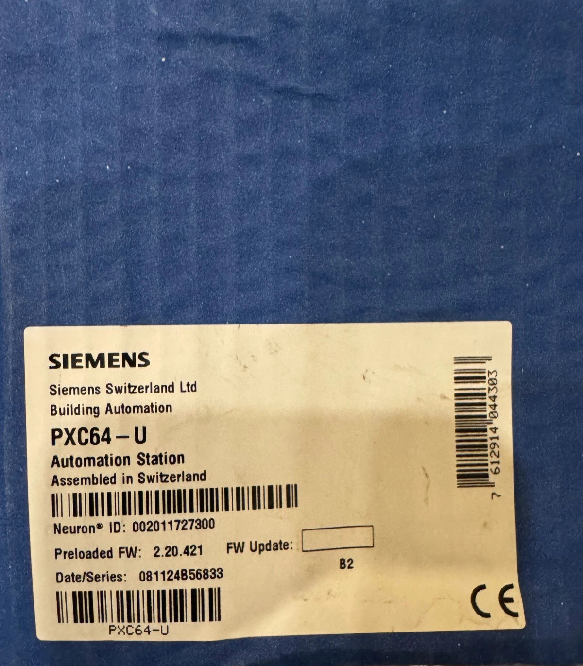 Siemens PXC64-U Building Automation Station  FW 2.20.421