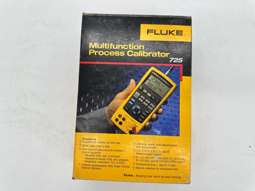Fluke 725 Multifunction Process Calibrator | mA, V, TC, RTD | Industrial Calibration Tool