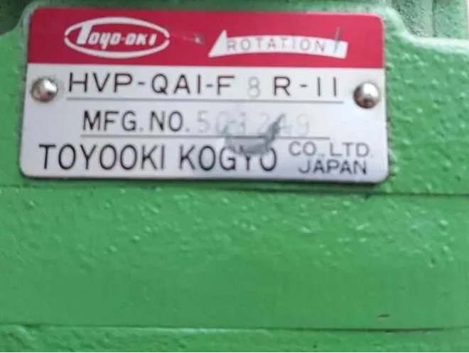 Toyo-oki HVP-QAI-F8R-II Hydraulic Vane Pump Toyooki Kogyo Japan