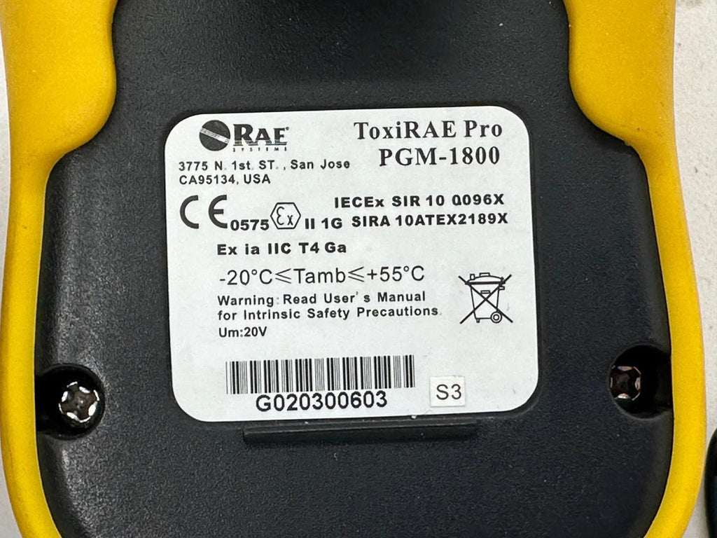 Tragbarer PID-Gasdetektor ToxiRAE Pro PGM-1800 von RAE Systems | VOC-Monitor | Eigensicher