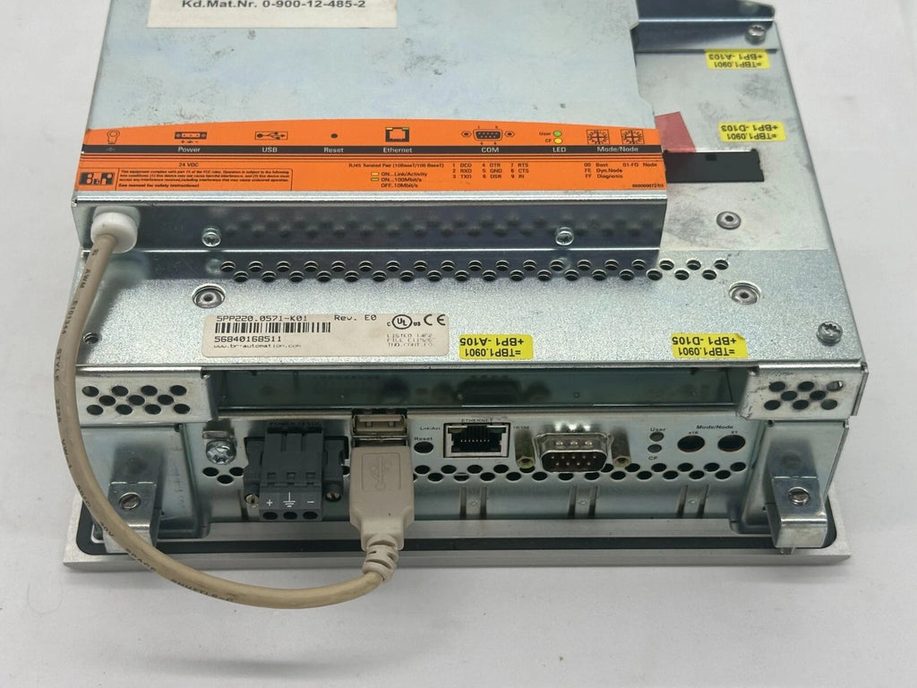 B&R PowerPanel 5 5PP220.0571-K01 Panel táctil HMI industrial, Ethernet, USB, COM, 24 VCC – Versión Krones