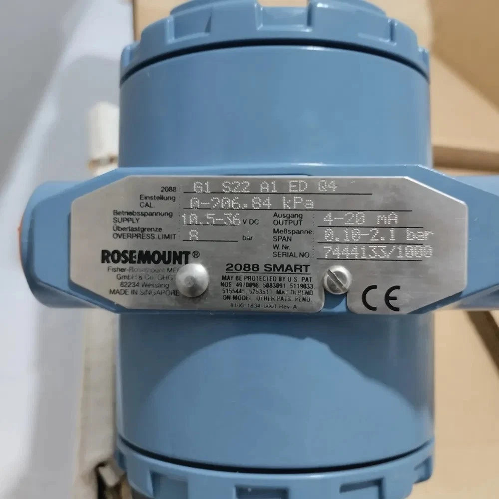 Rosemount 2088 Intelligenter Drucktransmitter G1S22A1EDQ4 | 0,10–2,1 bar | 4–20 mA | ATEX