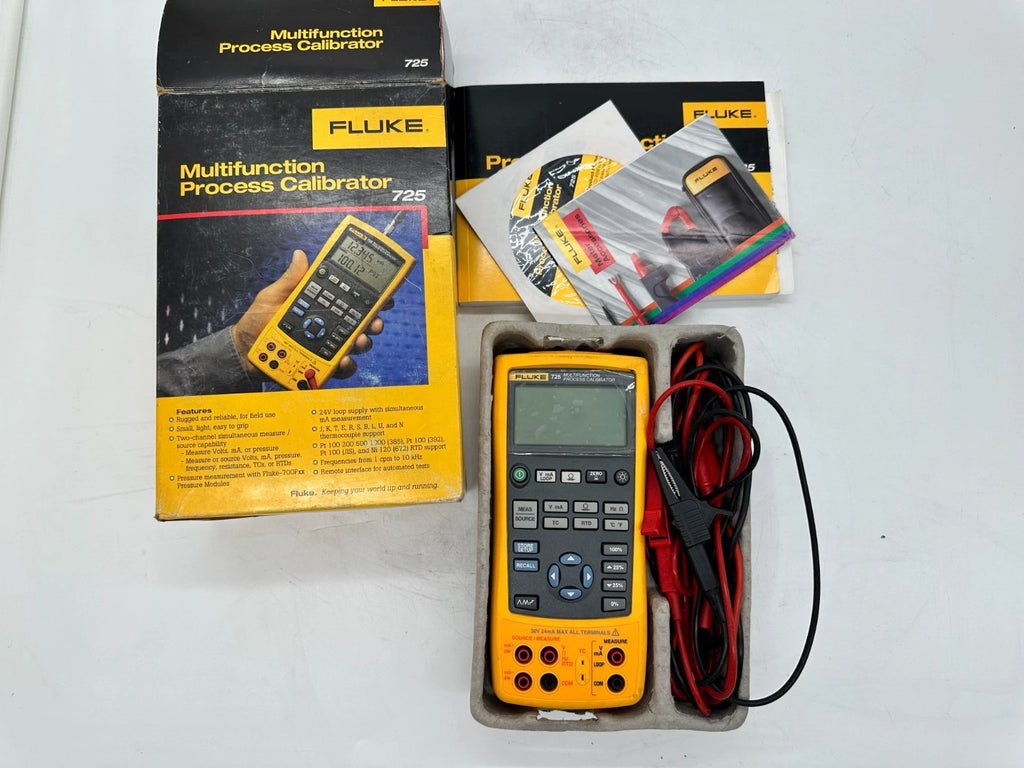 Fluke 725 Multifunction Process Calibrator | mA, V, TC, RTD | Industrial Calibration Tool