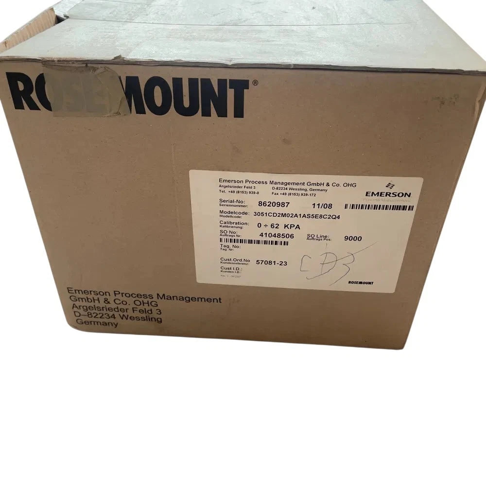Rosemount 3051S1CD1A2E12A2AB4E1Q4 Intelligenter Drucktransmitter 2000 PSI / 138 bar + Gehäuse 300S2AAE1 + C305121124-0000, Ex d IIC, HART / FOUNDATION Feldbus