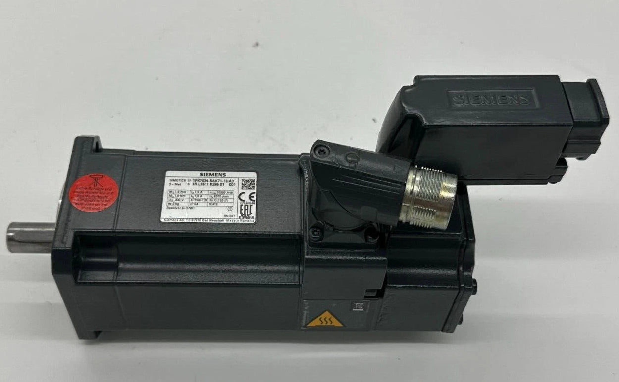 Siemens SIMOTICS 1P 1FK7034-5AK71-1UA3 Servomotor 330V IP64 Resolver